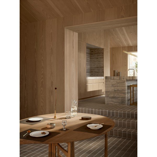 Tovaglietta in eco pelle 35x45 cm Square L Corduroy – LIND DNA-image-1