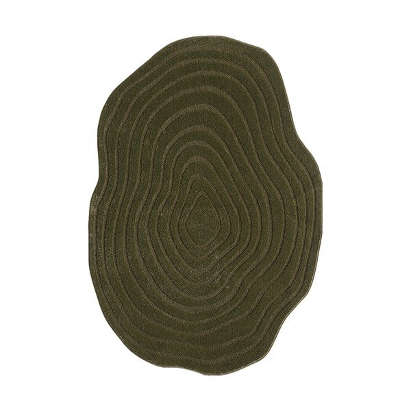 Tappeto verde scuro 160x230 cm Pebble - ESTE