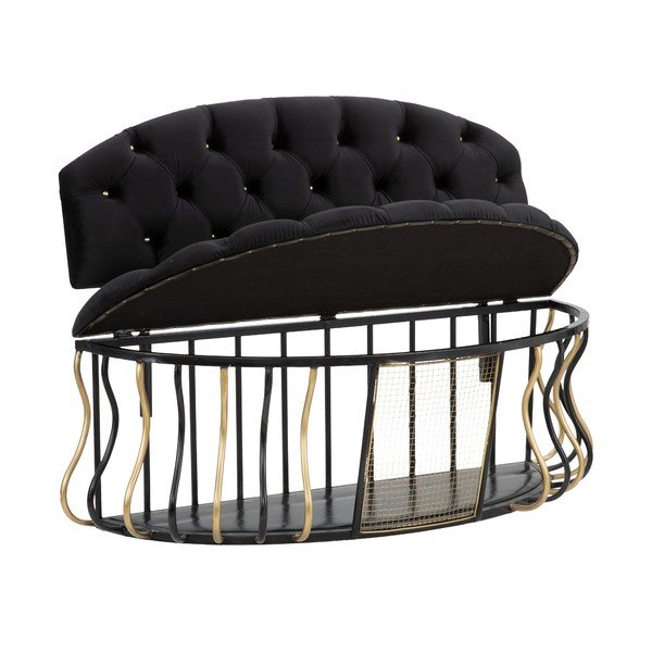 Divano nero Glam - Mauro Ferretti-image-3