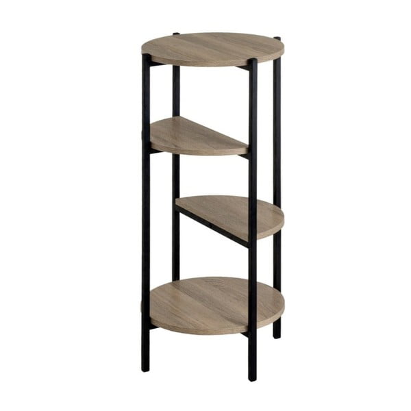 Scaffale nero effetto rovere naturale 40x80 cm - Casa Selección