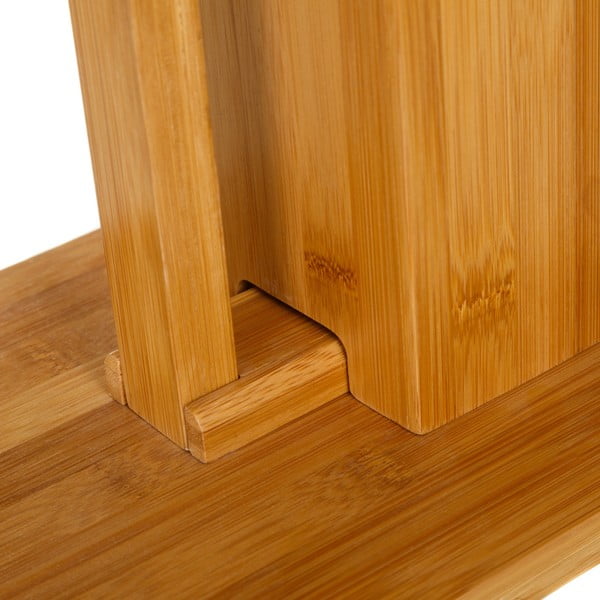 Porta carta igienica in bambù con spazzola - Casa Selección-image-3