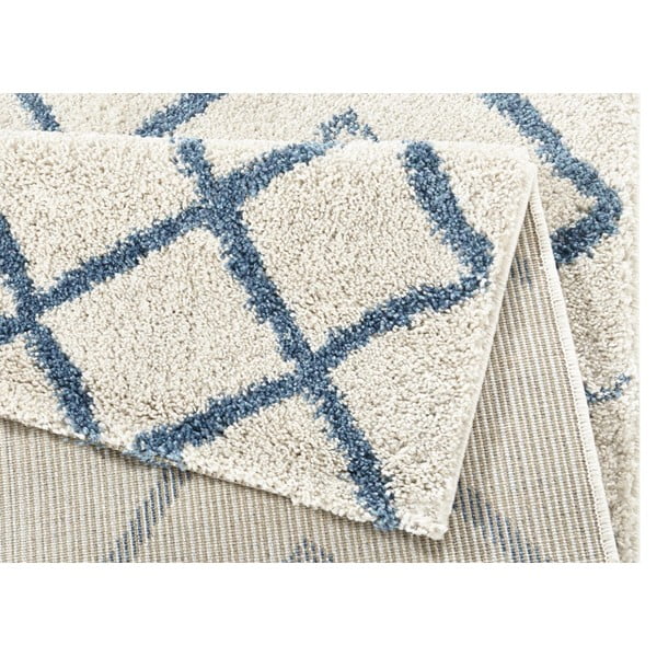 Tappeto bianco Grid, 80 x 150 cm - Mint Rugs-image-3