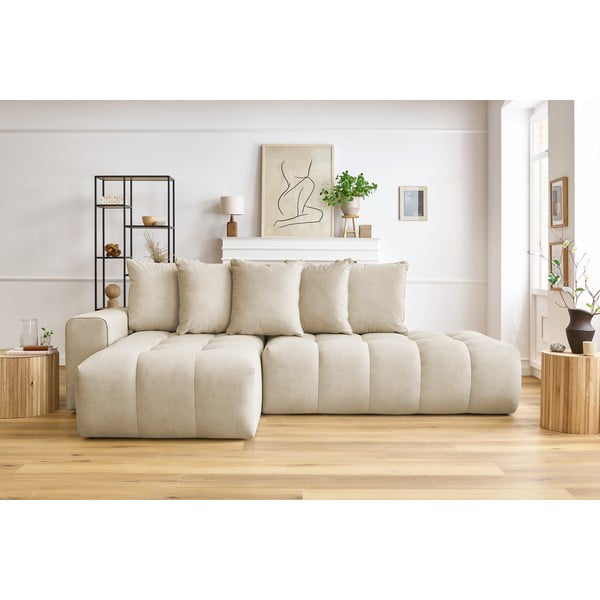 Divano angolare beige (angolo sinistro) Mont-Blanc - Bobochic Paris-image-1
