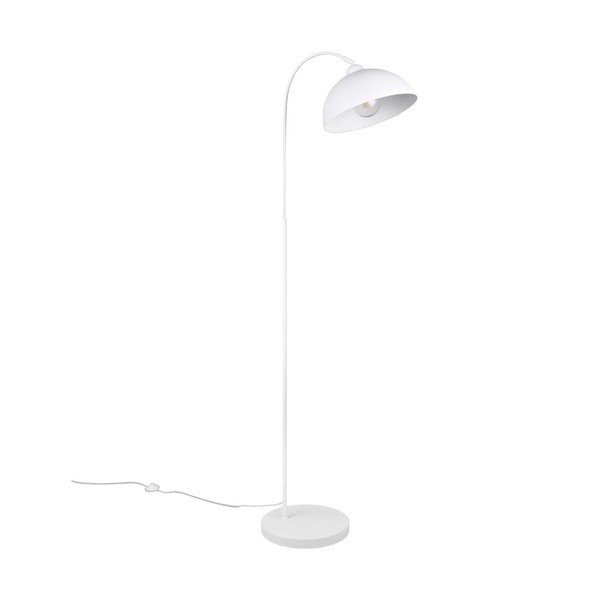 Lampada da terra bianca con paralume in metallo (altezza totale 170 cm) Sierra – Reality