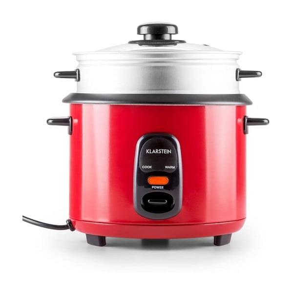 Cuociriso rosso con accessorio per la cottura a vapore , 1 l Osaka - Klarstein-image-2
