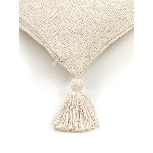 Federa decorativa in cotone beige , 30 x 50 cm Lori - Westwing Collection-image-2