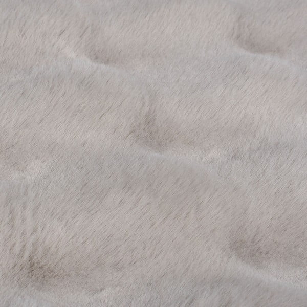 Tappeto in pelliccia sintetica grigio chiaro 80x150 cm Waffle Faux Fur - Flair Rugs-image-2