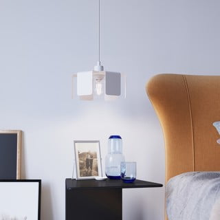 Lampada a sospensione bianca con paralume in metallo ø 24 cm Rossario - Nice Lamps
