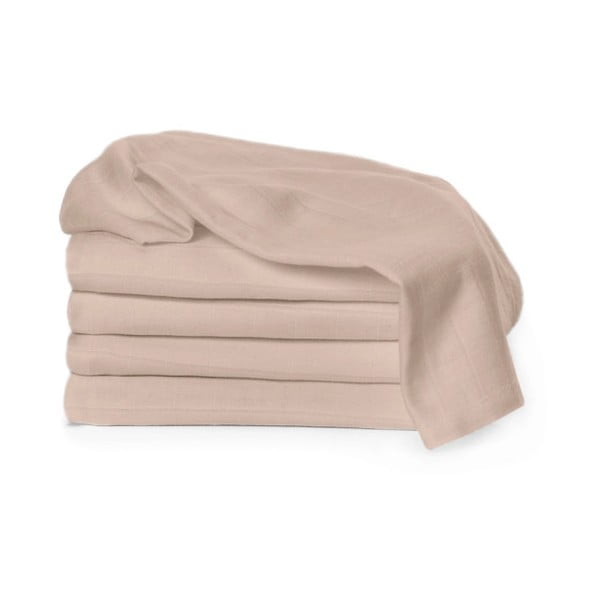 Set di 5 pannolini in cotone beige , 70 x 70 cm Tetra - T-TOMI