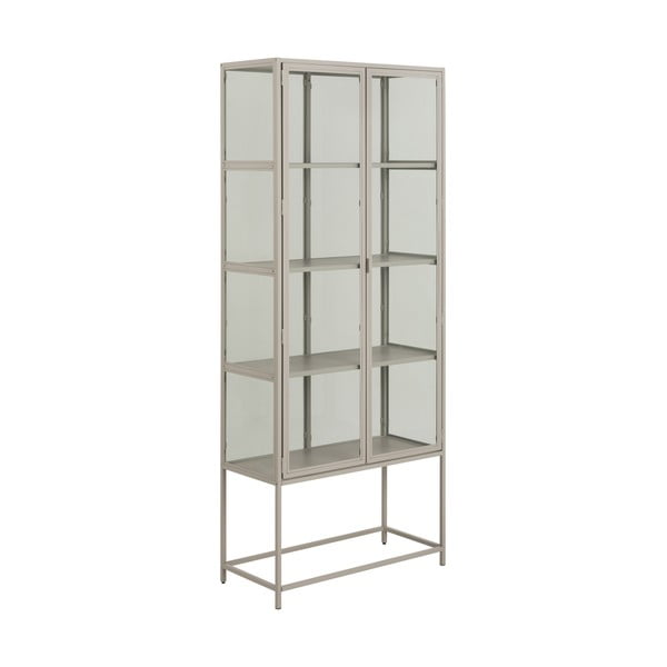 Vetrina grigia 77x186x35 cm Seaford – Actona-image-2