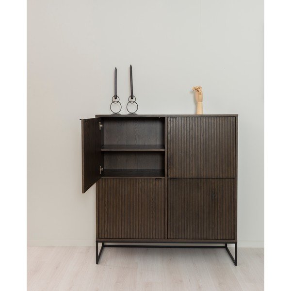 Mobile marrone scuro in rovere 118x127 cm Bali - Tenzo-image-1