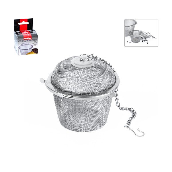 Colino per spezie sospeso in acciaio inox, ø 6 cm - Orion-image-1