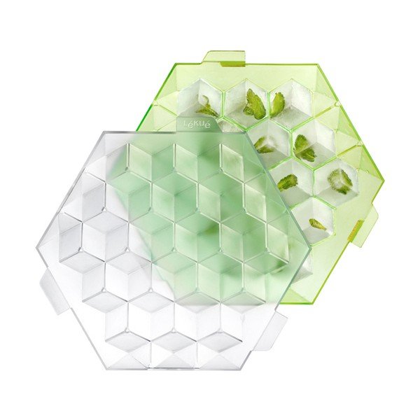 Sada 2 silikonových forem na led Ice Cube