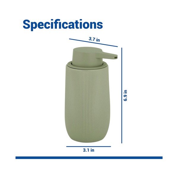 Dispenser per sapone verde in plastica 400 ml Fablo – Wenko-image-4