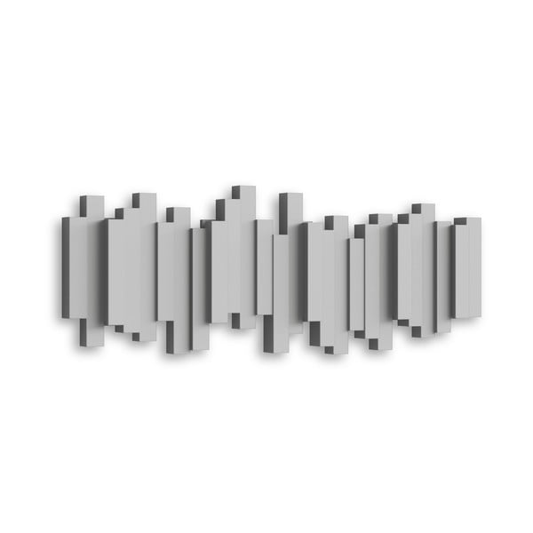 Appendiabiti da parete in plastica grigia Sticks - Umbra-image-3