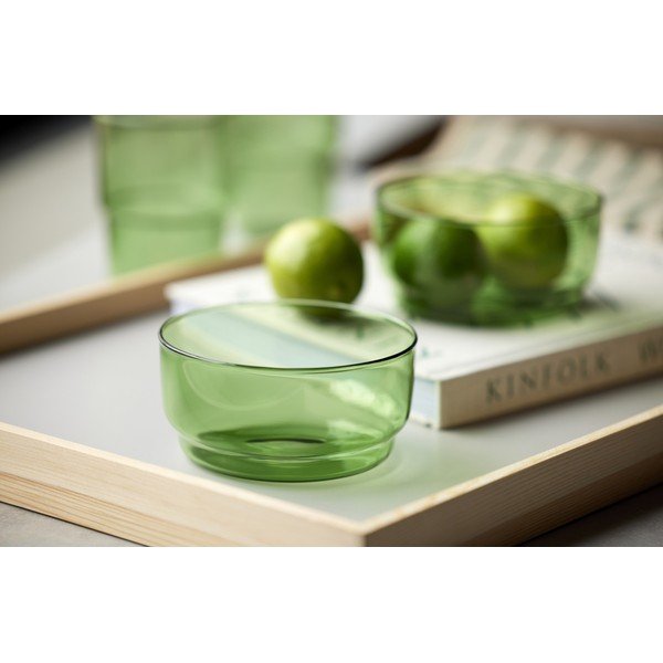 Ciotoline in set verdi in vetro 2 pz 500 ml Torino – Lyngby Glas-image-1