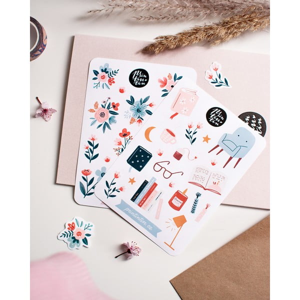 Foglio adesivo in vinile con motivo Angolo di lettura , 10,5 cm x 14,5 cm - Printintin-image-2