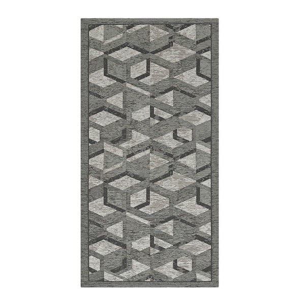 Runner grigio e nero , 55 x 140 cm Hypnotik - Floorita