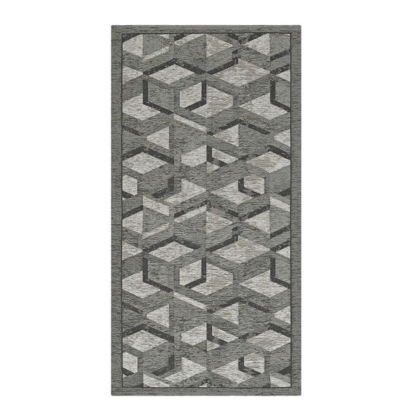 Runner grigio e nero , 55 x 115 cm Hypnotik - Floorita