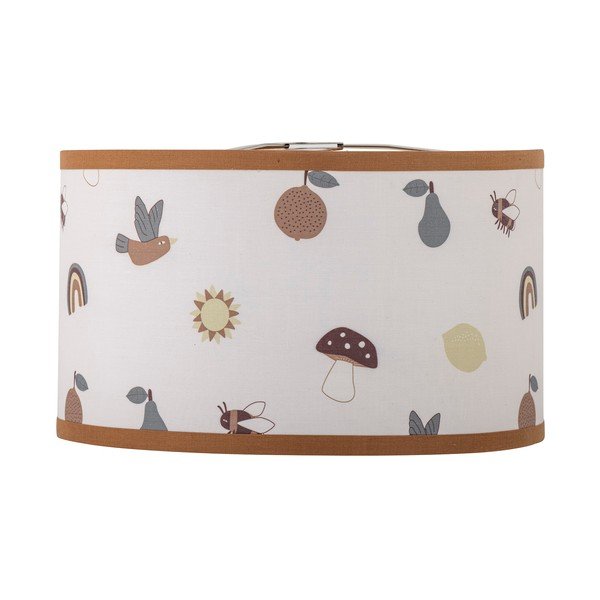 Paralume da bambini bianco/marrone con paralume in tessuto ø 34 cm Agnes – Bloomingville Mini-image-2