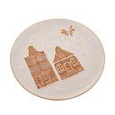 Piatto da portata bianco in ceramica a tema natalizio ø 26 cm Christmas cottage – Dakls