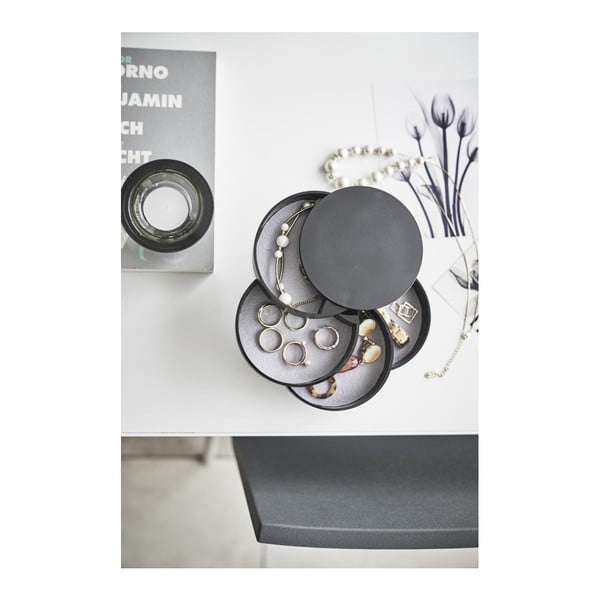 Portagioie a castello nero , ⌀ 10 cm Tower - YAMAZAKI-image-2