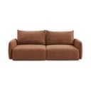 Divano color mattone allungabile/con contenitore 238 cm Kalena – Makamii