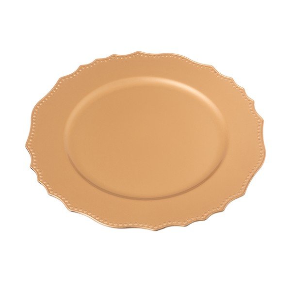 Vassoio ovale dorato, ø 33 cm - Casa Selección