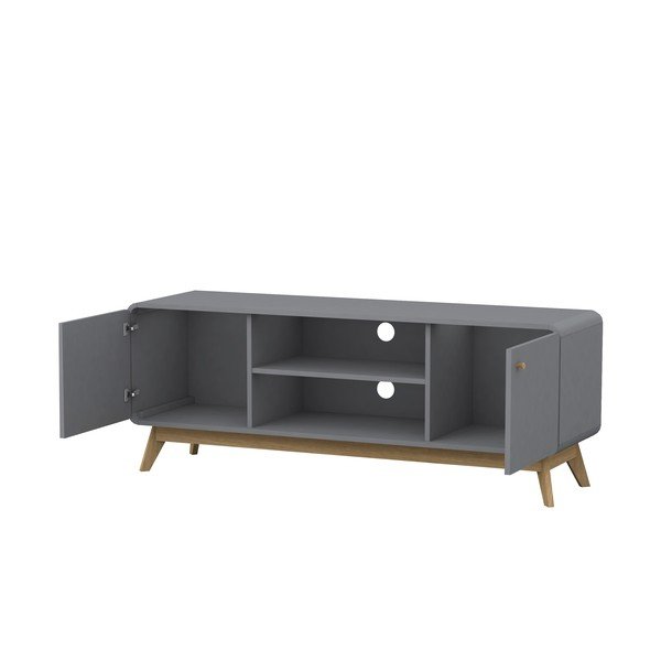 Mobile TV grigio 140x53 cm Caitlin - Støraa-image-3