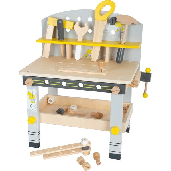 Banco da lavoro in legno per bambini con attrezzi Mini - Legler