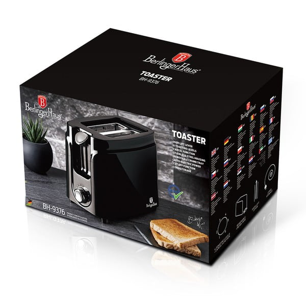 Tostapane nero Black Silver Collection - BerlingerHaus-image-2