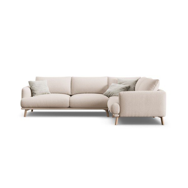 Divano angolare beige (con penisola a destra/con chaise lounge) Naomi – Micadoni -image-2