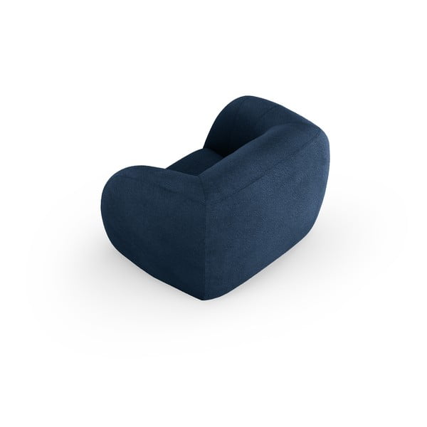 Poltrona blu in tessuto bouclé Essen - Cosmopolitan Design-image-3
