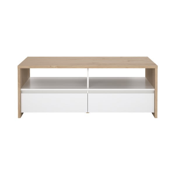 Tavolino da salotto bianco e di colore naturale 60x120 cm Next – Tvilum