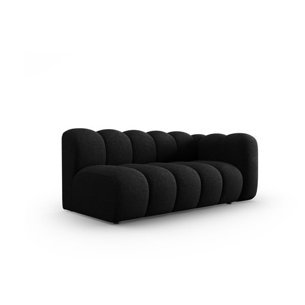 Divano componibile nero/color antracite (con penisola a destra) Lupine – Micadoni Home-image-1