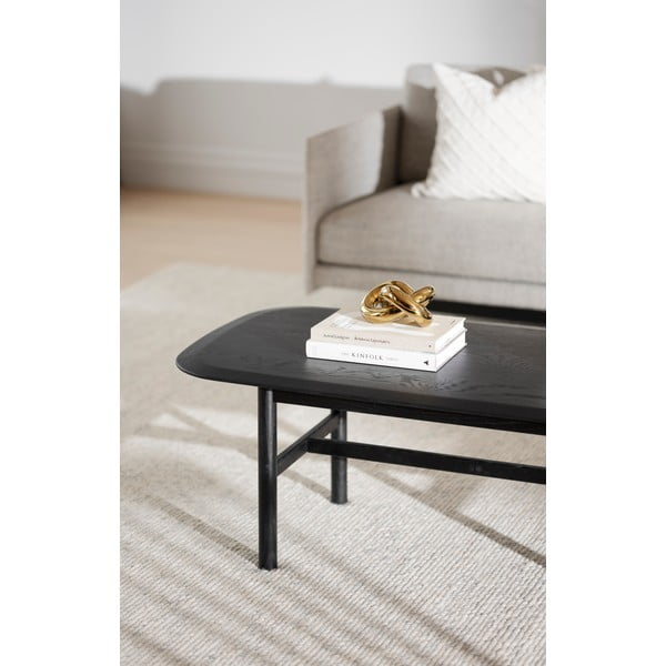 Tavolino in rovere nero 135x62 cm Hammond - Rowico-image-1