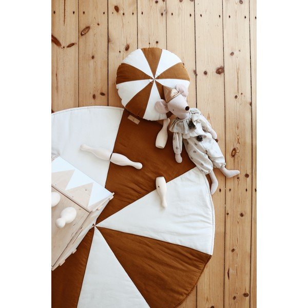 Coperta per bambini marrone e beige Caramel Circus - Moi Mili-image-3