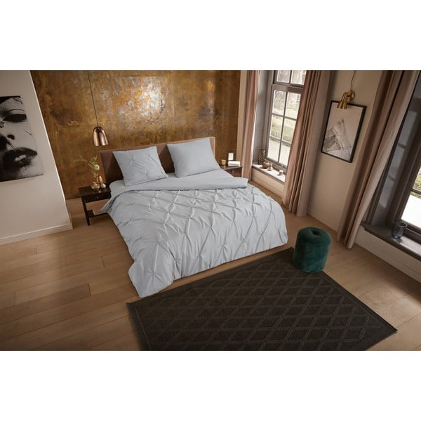 Lenzuolo singolo una piazza e mezza grigio in microfibra 140x220 cm Pure Elegance - Good Morning-image-3