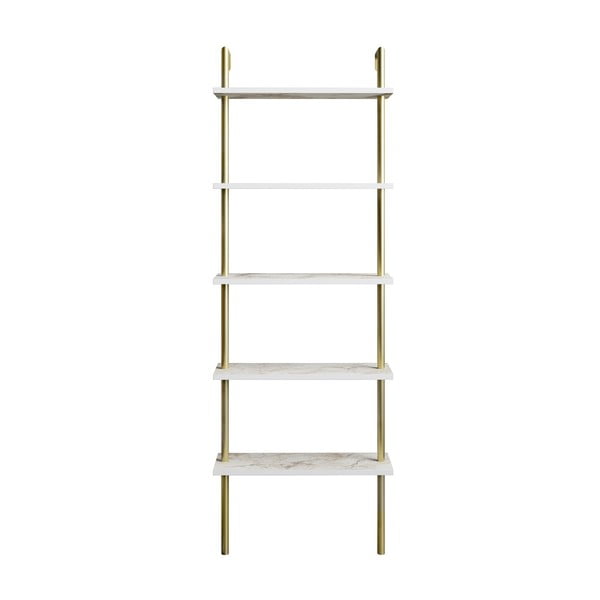 Scaffale bianco in marmo 60x174 cm Paula - Kalune Design