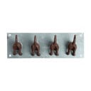 Appendiabiti da parete in metallo blu Dogs - Esschert Design