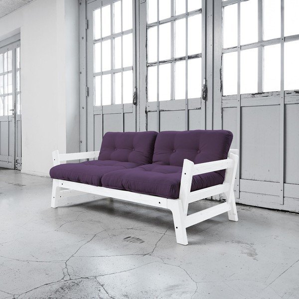 Rozkládací pohovka Karup Step White/Purple