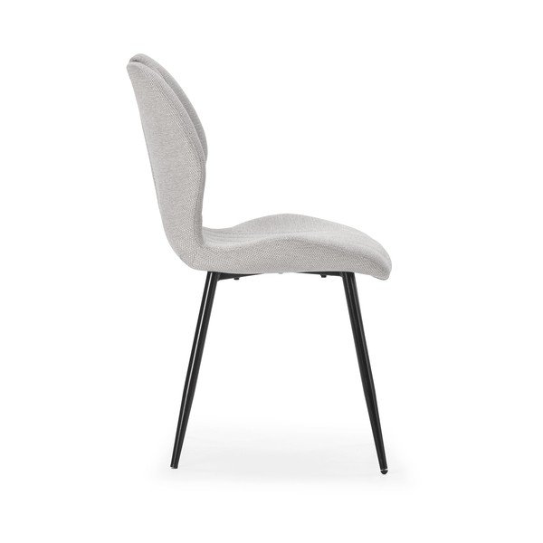 Set di 4 sedie da pranzo grigio chiaro Muli - Marckeric-image-3