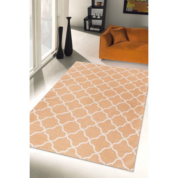 Vysoce odolný kuchyňský koberec Webtappeti Trellis Apricot, 60 x 220 cm-image-1