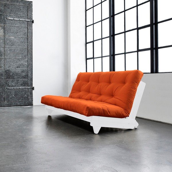 Rozkládací pohovka Karup Fresh White/Orange-image-1
