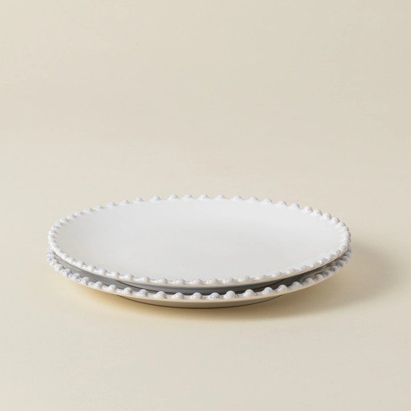 Piatto da dessert in gres bianco , ⌀ 22 cm Pearl - Costa Nova-image-3