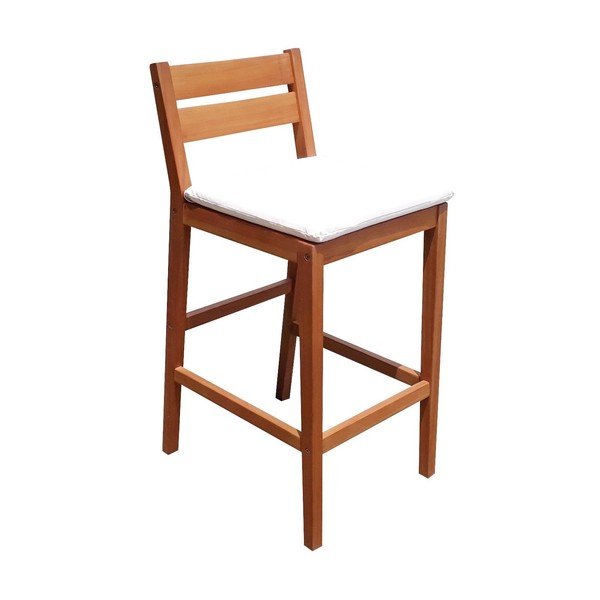 Set mobili da pranzo per esterni in legno di eucalipto colore naturale 4 posti Maine - Garden Pleasure-image-2