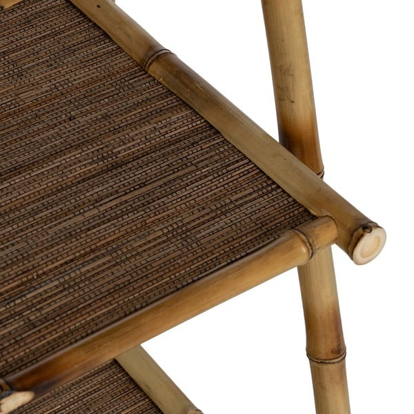 Scaffale di colore naturale in bambù 48x100x45 cm Manali – Ixia-image-4