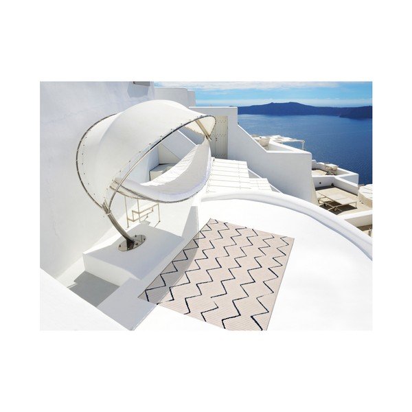 Tappeto bianco per esterni Cannes, 80 x 150 cm - Universal-image-2