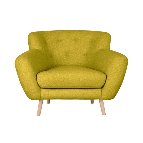 Žluté křeslo Kooko Home Pop