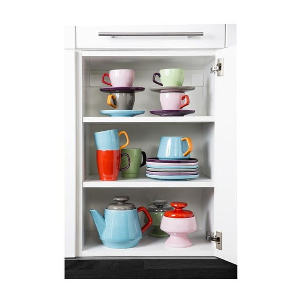 Šálek s podšálkem Sagaform Pop, zelený/hnědý-image-2